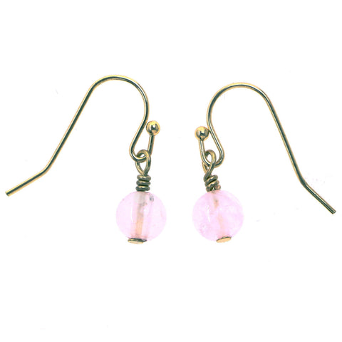 Mi Amore Dangle-Earrings Gold-Tone/Pink