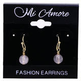 Mi Amore Dangle-Earrings Gold-Tone/Pink