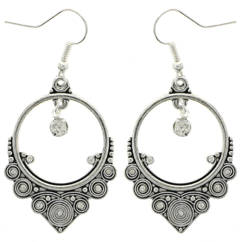 Mi Amore Dangle-Earrings Silver-Tone