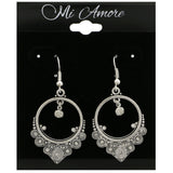 Mi Amore Dangle-Earrings Silver-Tone