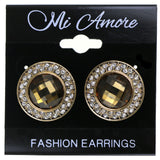 Mi Amore Dangle-Earrings Gold-Tone/Brown