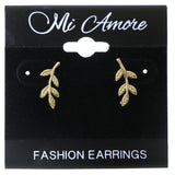 Mi Amore Post-Earrings Gold-Tone
