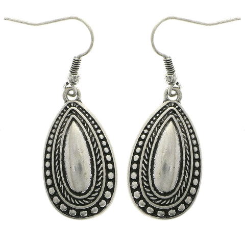 Mi Amore Dangle-Earrings Silver-Tone
