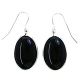 Mi Amore Dangle-Earrings Black/Silver-Tone