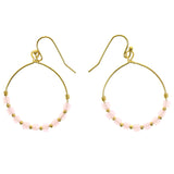 Mi Amore Dangle-Earrings Gold-Tone/Pink