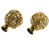 Mi Amore Reversible ballback Stud-Earrings Gold-Tone/Black