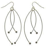 Mi Amore Dangle-Earrings Silver-Tone