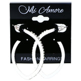 Mi Amore Dangle-Earrings Silver-Tone