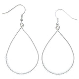 Mi Amore Dangle-Earrings Silver-Tone/Clear