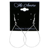 Mi Amore Dangle-Earrings Silver-Tone/Clear
