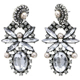Mi Amore Antiqued Drop-Dangle-Earrings Silver-Tone