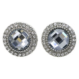 Mi Amore Post-Earrings Silver-Tone