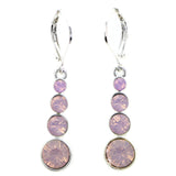 Mi Amore Dangle-Earrings Pink/Silver-Tone