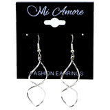 Mi Amore Dangle-Earrings Silver-Tone