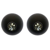Mi Amore Reversible ballback Stud-Earrings Black