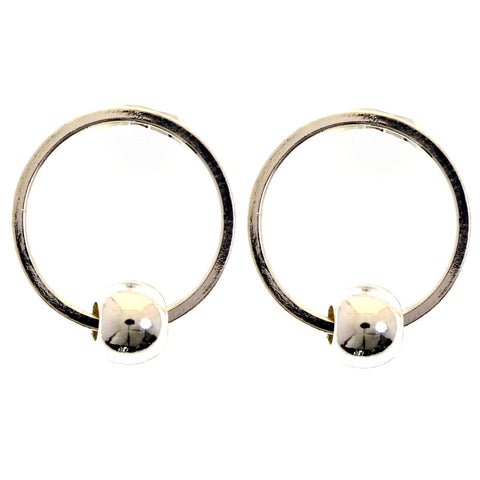 Mi Amore Stud-Earrings Silver-Tone