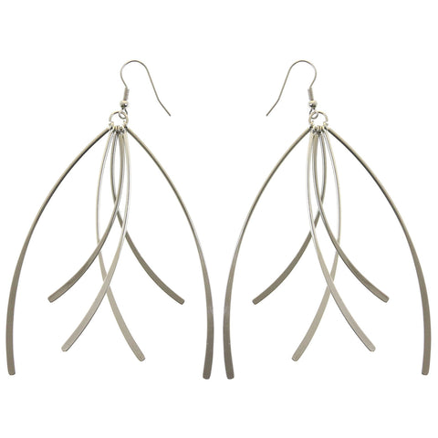 Mi Amore Dangle-Earrings Silver-Tone