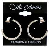 Mi Amore Drop-Dangle-Earrings Silver-Tone