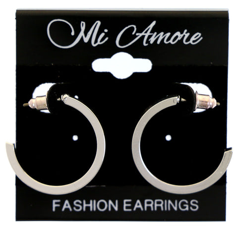 Mi Amore Drop-Dangle-Earrings Silver-Tone