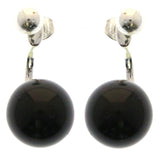 Mi Amore Drop-Dangle-Earrings Silver-Tone/Black