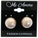 Mi Amore Reversible ballback Post-Earrings Bronze-Tone/Yellow
