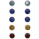 Mi Amore Multiple-Earring-Set Silver-Tone