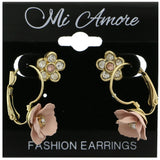 Mi Amore Multiple-Earring-Set Gold-Tone/Pink
