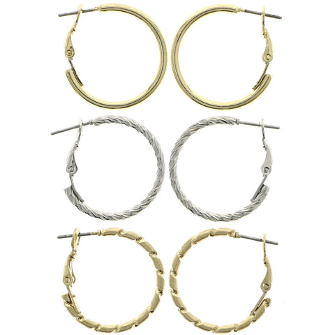 Mi Amore Multiple-Earring-Set Gold-Tone/Silver-Tone