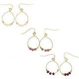 Mi Amore Multiple-Earring-Set Gold-Tone/Pink