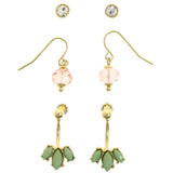 Mi Amore Multiple-Earring-Set Gold-Tone/Multicolor