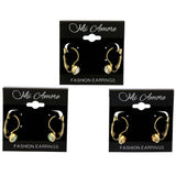 Mi Amore Multiple-Earring-Set Gold-Tone/Multicolor