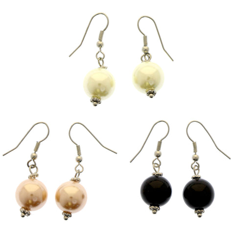 Mi Amore Multiple-Earring-Set Silver-Tone/Multicolor