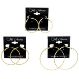 Mi Amore Antiqued Multiple-Earring-Set Gold-Tone