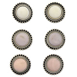 Mi Amore Antiqued Multiple-Earring-Set Silver-Tone/White