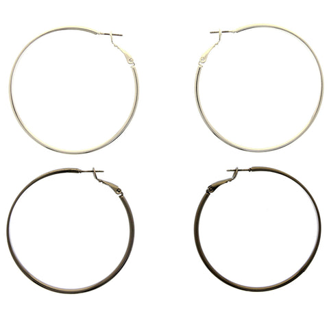 Mi Amore Multiple-Earring-Set Silver-Tone