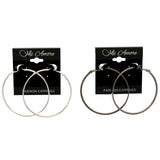 Mi Amore Multiple-Earring-Set Silver-Tone