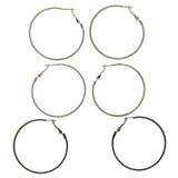 Mi Amore Multiple-Earring-Set Silver-Tone