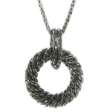 Mi Amore Statement-Necklace Dark-Silver
