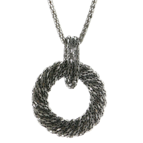 Mi Amore Statement-Necklace Dark-Silver