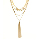 Mi Amore Adjustable Layered-Necklace Gold-Tone