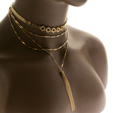 Mi Amore Adjustable Layered-Necklace Gold-Tone