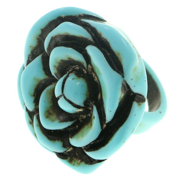 Mi Amore Flower Sized-Ring Blue Size 9.00