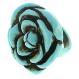 Mi Amore Flower Sized-Ring Blue Size 9.00