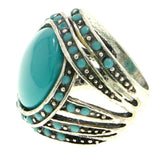 Mi Amore Sized-Ring Silver-Tone/Blue Size 8.00