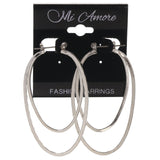 Mi Amore Hoop-Earrings Silver-Tone