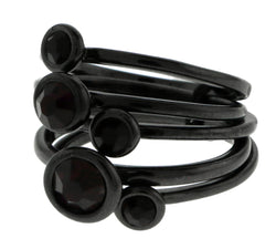 Rhodium Multiple Ring Set WHBMR1