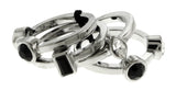 Silver-Tone 4 Piece Ring Set WHBMR2